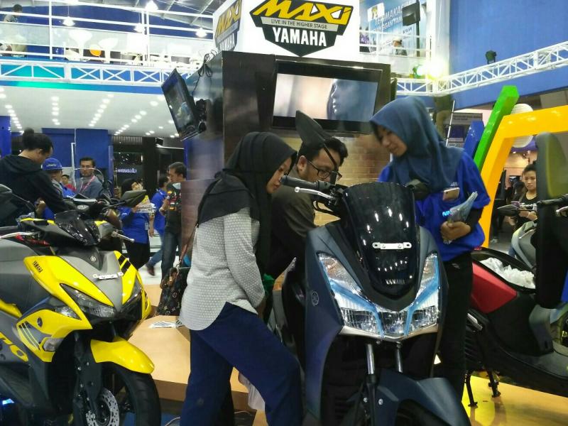 Booth Yamaha di GIIAS Dipadati Pengunjung